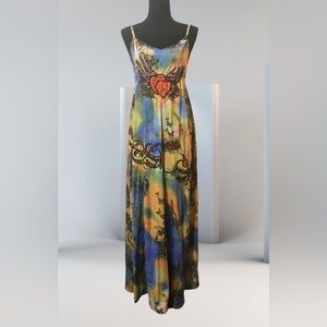 Long colorful dress size S